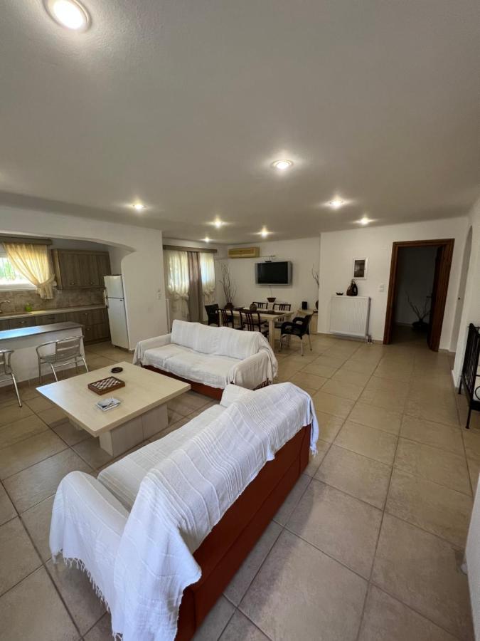 Apartment In Salamina With Garden & Sea View Selinia Екстериор снимка