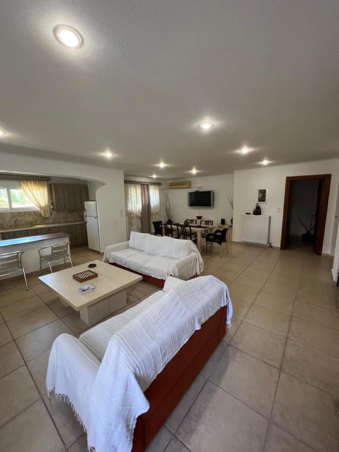 Apartment In Salamina With Garden & Sea View Selinia Екстериор снимка