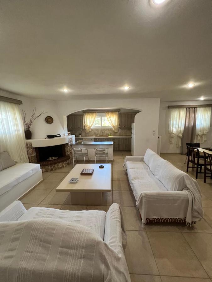 Apartment In Salamina With Garden & Sea View Selinia Екстериор снимка