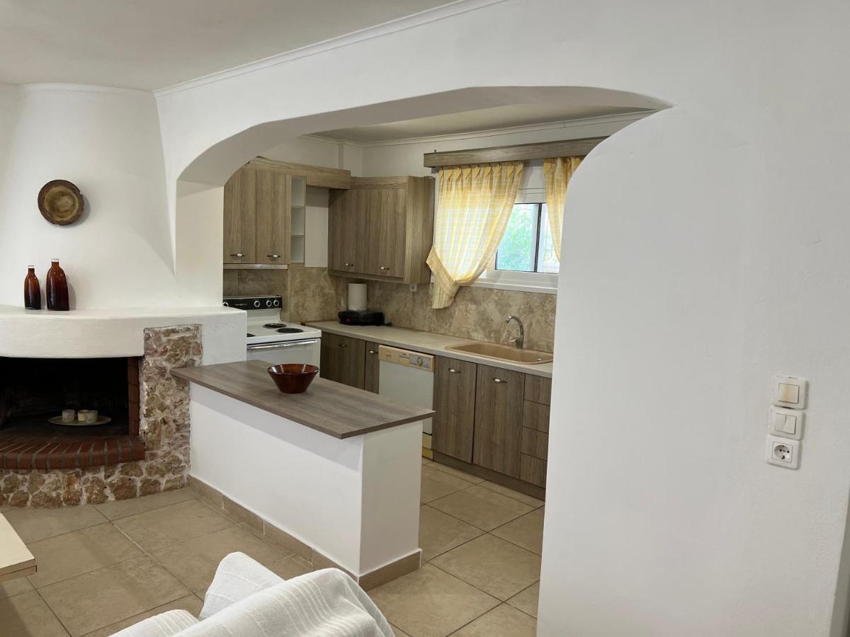 Apartment In Salamina With Garden & Sea View Selinia Екстериор снимка