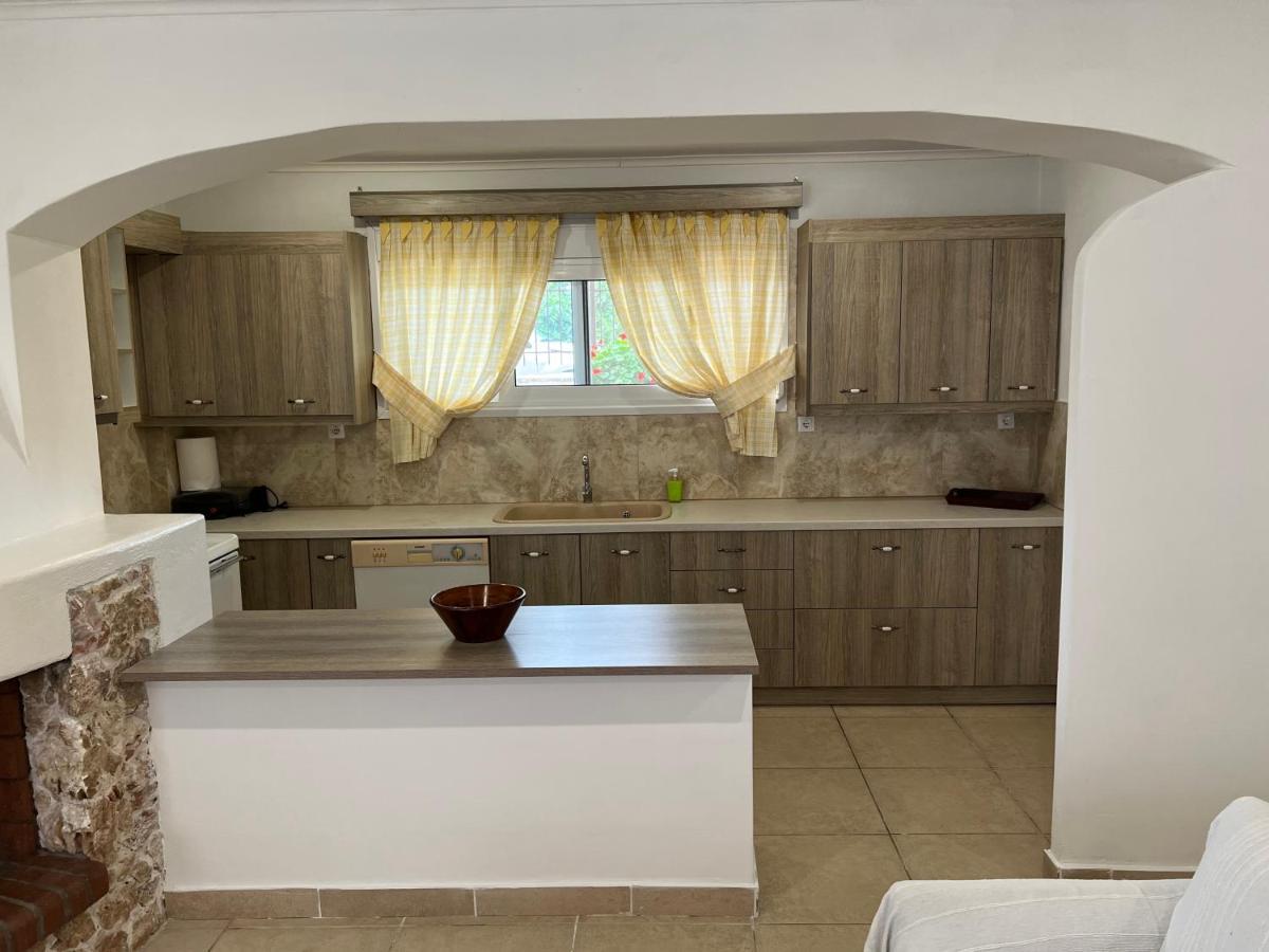 Apartment In Salamina With Garden & Sea View Selinia Екстериор снимка